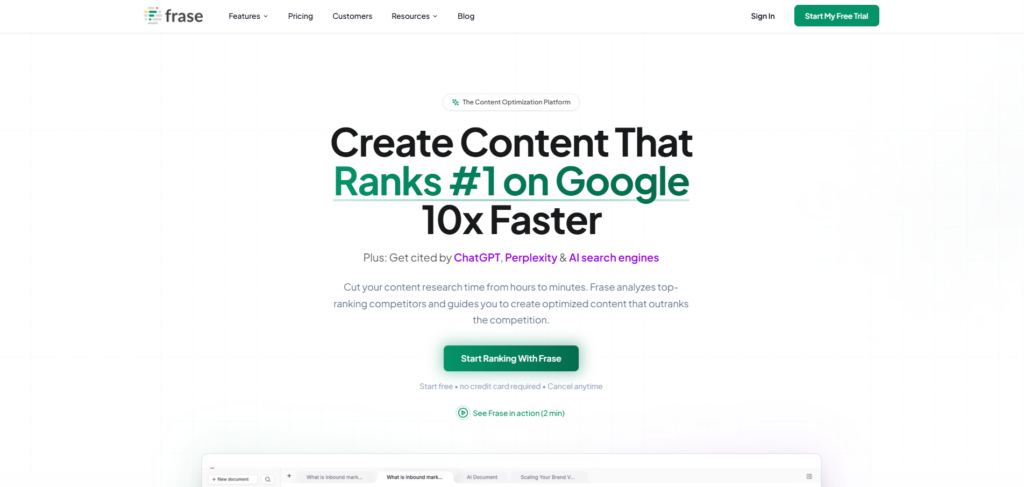 Frase content optmization platform | Nonofo Joel