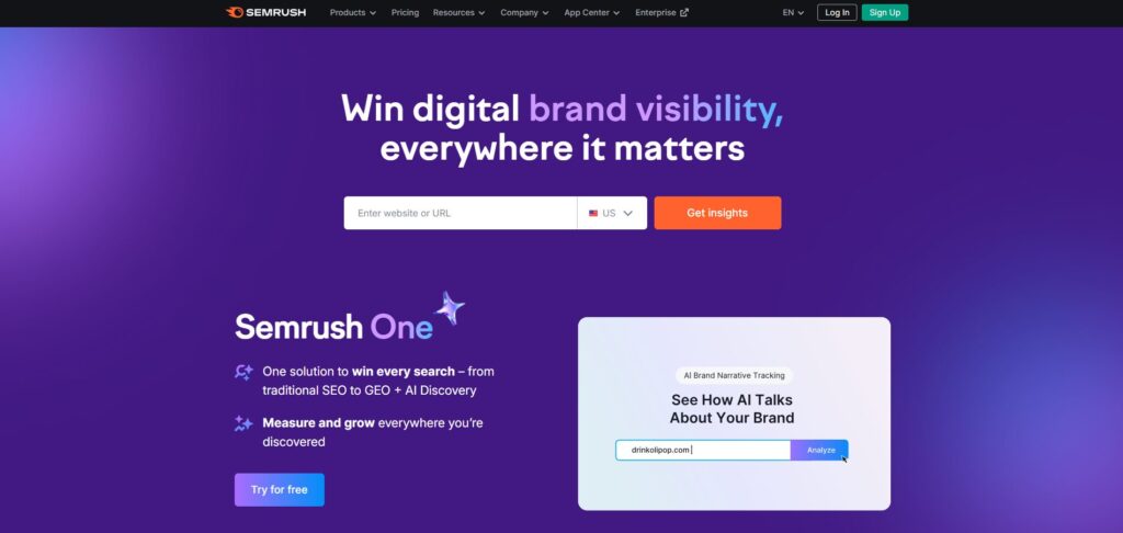 Semrush Ai SEO Software | Nonofo Joel