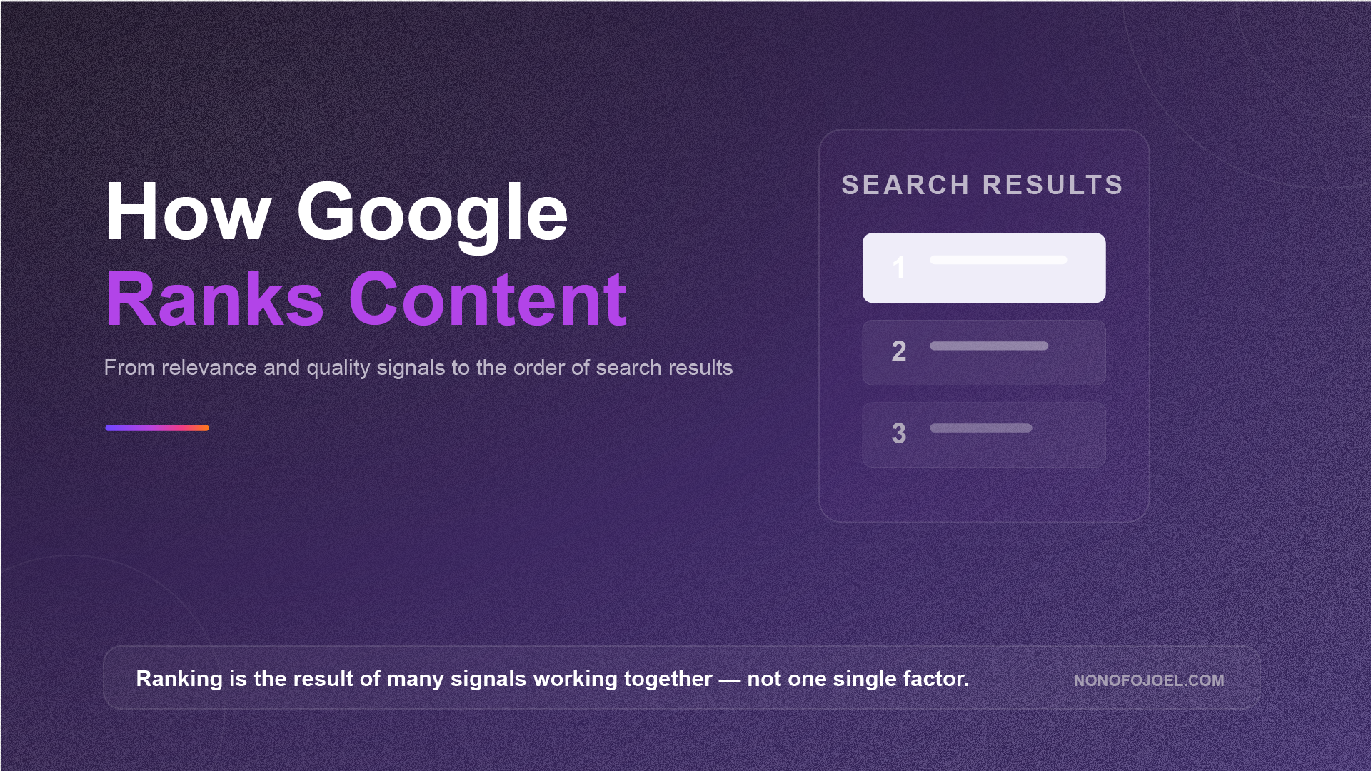 how-google-ranks-content-featured-image | Nonofo Joel